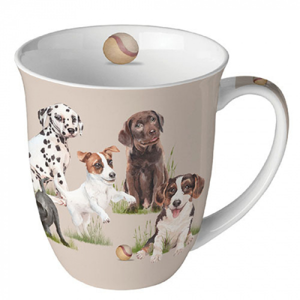 Ambiente mok 400ml - Playing Puppies